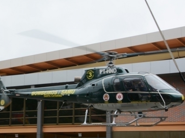 Blumenau contar� com helic�ptero de resgate m�dico
