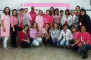 Voluntárias participam do encerramento do Outubro Rosa da Fundição Santa Terezinha