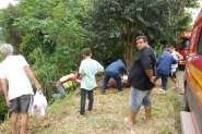 Homem embriagado cai em barranco �s margens do rio Itaja�-A�u