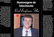 Homenagem de falecimento Raul Borghezan