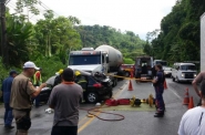 Motorista fica ferido em acidente na Vila Itoupava, em Blumenau