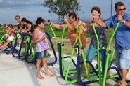 Prefeitura de Ilhota inaugura academia de sa�de em Pedra de Amolar
