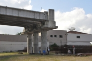 Obra da Ponte do Vale recome�a com recupera��o de canteiro e fabrica��o de longarinas
