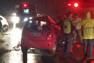 Tr�s pessoas morrem em grave acidente na BR-470, em Gaspar