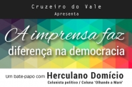 Herculano Domício faz palestra em Gaspar sobre democracia e jornalismo