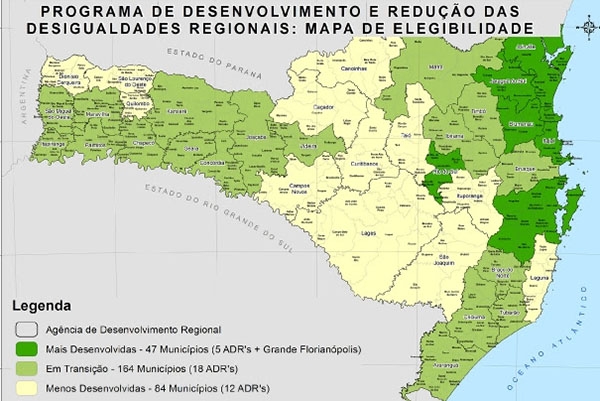 Programa para reduzir as desigualdades regionais � lan�ado em Florian�polis