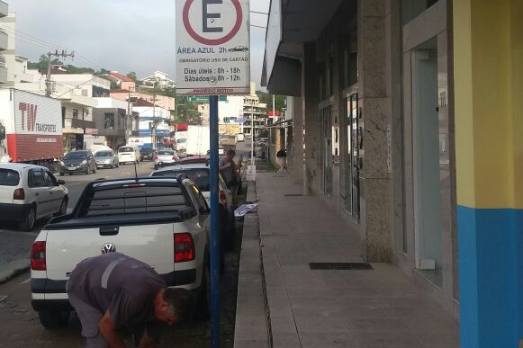 �rea Azul se estende � rua Duque de Caxias a partir da pr�xima semana
