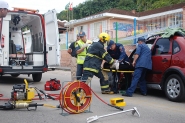 Duas pessoas ficam feridas em acidente na rua Itajaí, em Gaspar