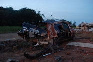 Dois caminhões e um carro se envolvem em acidente na BR-470, em Ilhota