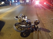 Homem fica ferido em acidente entre carro e moto em Gaspar