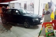 Motorista perde controle de carro e atropela tr�s mulheres em lanchonete no Bela Vista