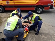 Ciclista fica ferido em acidente em Gaspar 