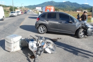 Motociclista fica ferido em acidente na Rodovia Ivo Silveira