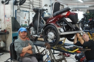 Empresas ajudam em reforma de moto adaptada para gasparense