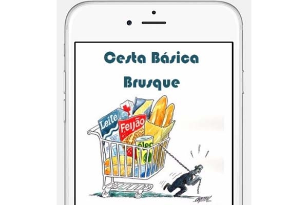 Estudantes criam app para divulgar dados da cesta b�sica em Brusque