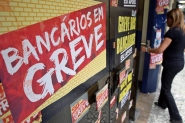Greve dos banc�rios de SC completa 1 semana com 297 ag�ncias fechadas