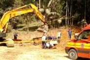 Homem morre soterrado em obra em Blumenau
