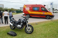 Acidente deixa motociclista ferido no Po�o Grande