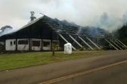 Inc�ndio destr�i Museu da Paz no Oeste catarinense