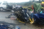 V�tima de acidente em Gaspar morre ap�s dar entrada no hospital. Veja o v�deo da colis�o