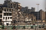 Comboio que se preparava para deixar Aleppo  alvo de disparos