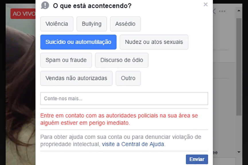 Ação entre Facebook, EUA e Polícia Civil impede que homem cometa suicídio em Santa Catarina