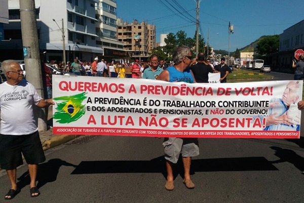 SC tem protestos contra reforma da Previd�ncia nesta quarta-feira