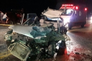 Acidente entre dois carros e uma moto deixa feridos na BR-470, em Gaspar