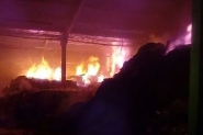 Incêndio destrói parcialmente empresa de resíduos têxteis de Gaspar