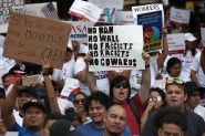 Milhares protestam contra polticas migratrias de Trump no Dia do Trabalho