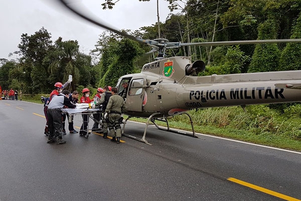 Acidente mata mulher e crian�as e deixa feridos graves na BR-280, no Norte de SC
