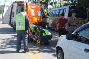 Idoso é atropelado no bairro Coloninha, em Gaspar