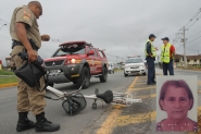 Morre ciclista atropelada por carreta em frente ao novo Fórum de Gaspar