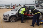 Colisão entre dois carros deixa homem gravemente ferido em Gaspar