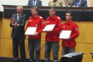 Bombeiros de Ilhota s�o homenageados na Assembleia Legislativa de SC