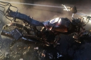 Jovem morre após moto bater em caminhão e pegar fogo em Blumenau