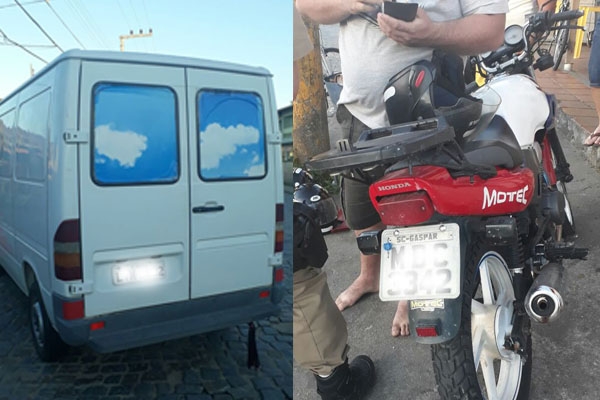 Casal fica ferido em acidente de moto no bairro Santa Terezinha, em Gaspar 