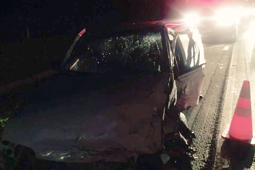 Acidente entre quatro carros resulta em danos materiais na BR-470, em Ilhota