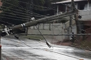 Trovoada de domingo causa estragos em Gaspar