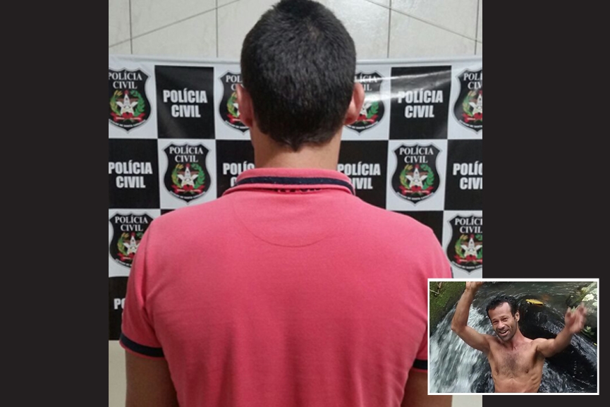 Pol�cia Civil prende assassino de homem na Margem Esquerda, em Gaspar