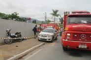 Acidente entre motos deixa homem ferido no Centro de Ilhota