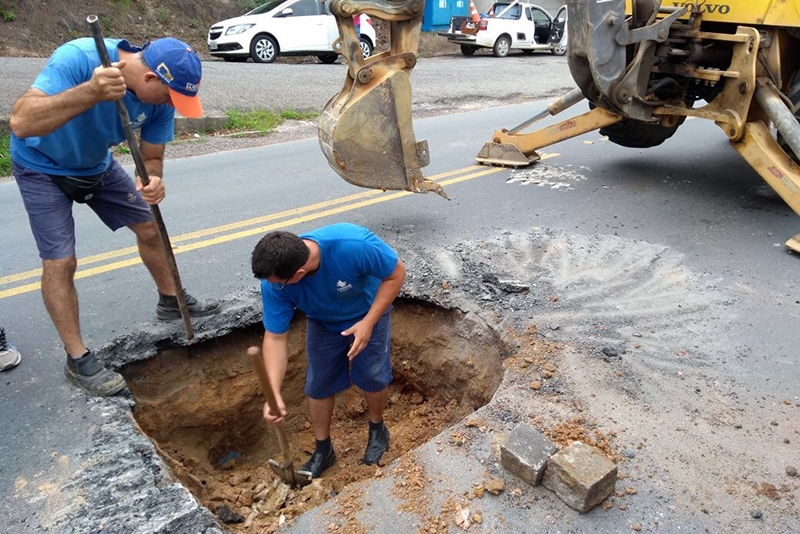 Samae de Gaspar instala macromedidores nos bairros Gasparinho e Santa Terezinha