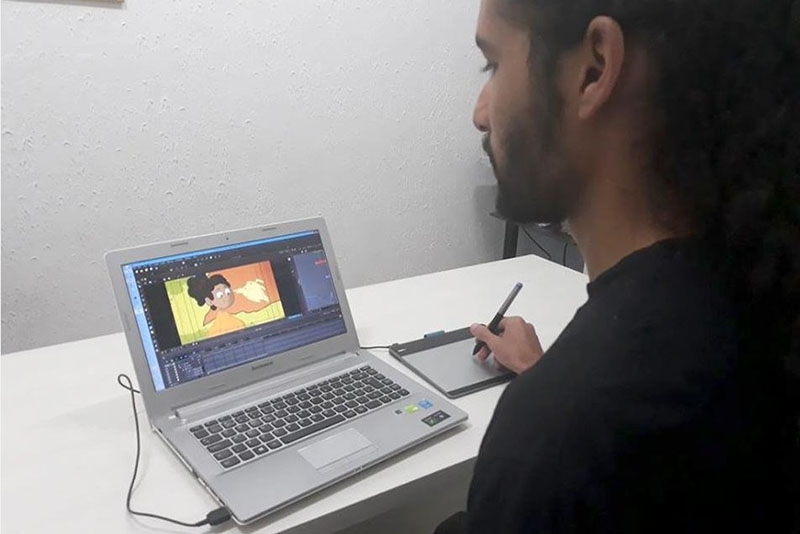 Catarinense cria desenho animado para ensinar língua brasileira de sinais