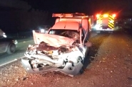 Acidente entre carro e caminhão deixa dois feridos na BR-470, em Gaspar
