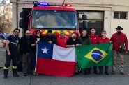 Bombeiros de Ilhota passam por capacita��o no Chile