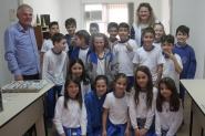 Alunos do Col�gio Madre Francisca Lampel visitam a reda��o do Cruzeiro do Vale