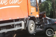 Grave acidente na divisa entre Gaspar e Blumenau mata uma pessoa