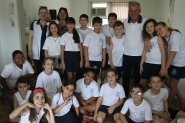 Alunos da Escola do Belchior visitam a reda��o do Cruzeiro do Vale 