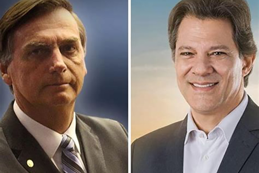 Bolsonaro lidera votos em SC e disputa presid�ncia do Brasil com Haddad