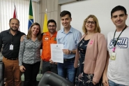 Defesa Civil de Gaspar e IFSC firmam parceria para realização de projeto de prevenção